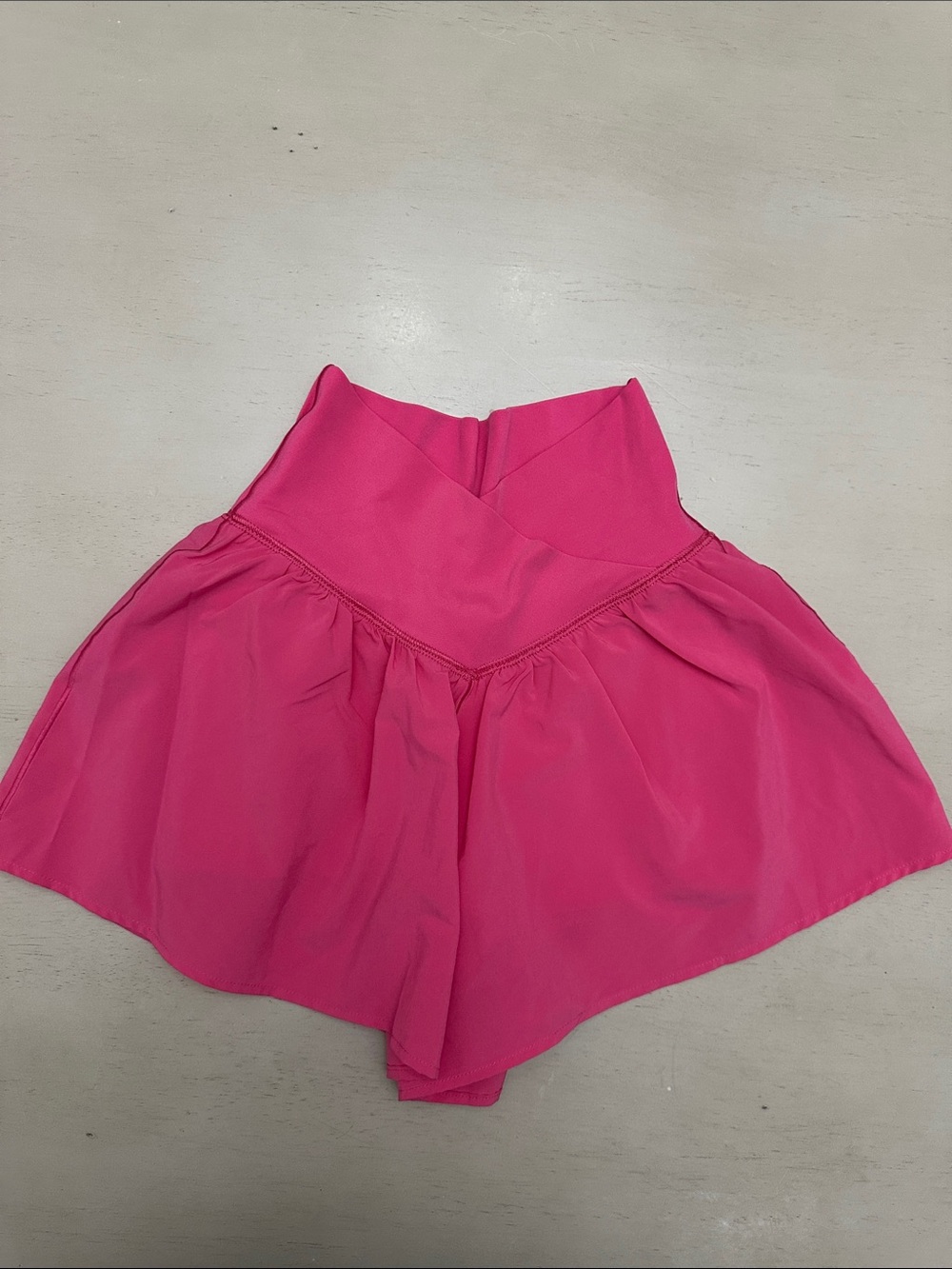OFFLINE By Aerie Real Me Crossover Flowy Hot Pink Shorts - Size XXS - like new